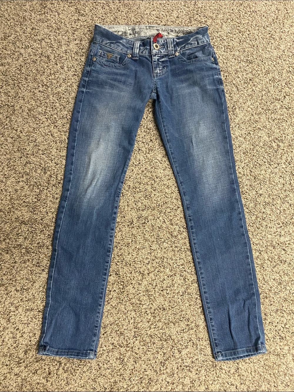 Guess Daredevil Skinny Leg Blue Jeans